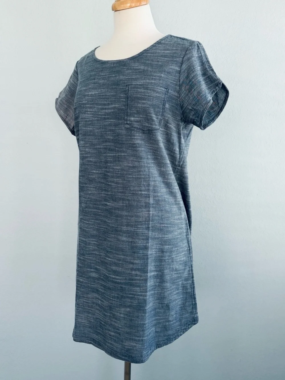 Pact Organic Cotton Chambray  Shift Dress - Picture 6 of 15